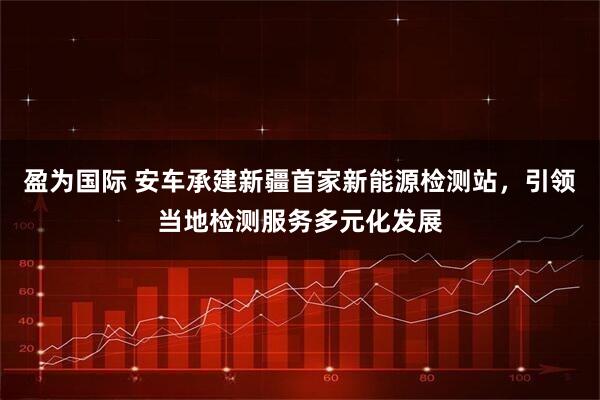 盈为国际 安车承建新疆首家新能源检测站，引领当地检测服务多元化发展